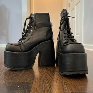 Black Demonia Platform Boots